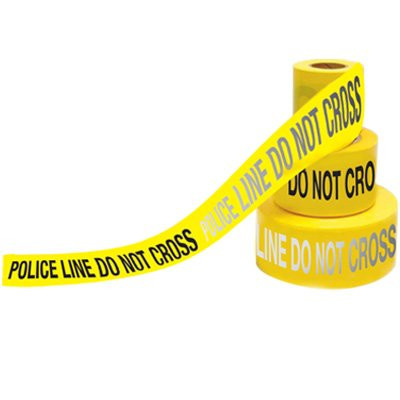 Day/Night Barricade Tape, POLICE LINE DO NOT CROSS