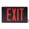 Picture of the Brooks LED Exit Sign w/ Battery Backup in black with red text.
