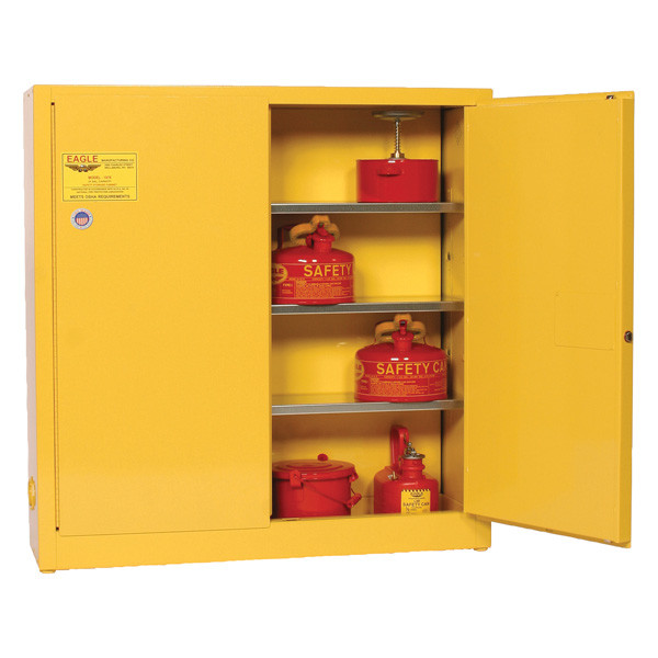 Eagle Wall-Mount Flammable Liquid Safety Cabinets, 24 gallon