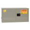 A photograph of a gray 02011 eagle add-on flammable liquid safety cabinets, with 15 gallon capacity and door closed.