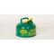 Photograph of green type 1 galvanized steel safety can with 2 gallon capacity.