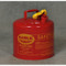 Photograph of red type 1 galvanized steel safety can with 5 gallon capacity.