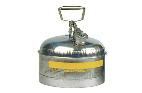 A photograph of a 02110 eagle type i stainless steel safety, with 2.5 gallon capacity.