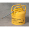 Photograph of yellow eagle dot transport type ii safety can with pour spout and 5 gallon capacity.