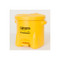 A photograph of a 02131 eagle oily waste safety cans, 10 gallon, yellow.