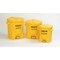 A photograph of a 02131 eagle oily waste safety cans, 6, 10, and 14 gallons in yellow.