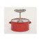 A photograph of red 02140 galvanized steel eagle safety plunger cans with 2 quart capacity.