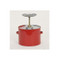 A photograph of red 02140 galvanized steel eagle safety plunger cans with 4 quart capacity.