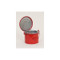 A photograph of red 02144 galvanized steel eagle safety bench and cans with 4 quart capacity.