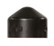 Photograph of removable black HDPE post cap.