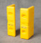 A photograph of yellow 02241 eagle corner protectors, set of two 21" height.