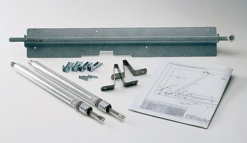 A photograph of a 02370 self-closing adapter kit for eagle cabinets.