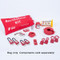 A photograph of a red 07112 zing recylockout™ lockable lockout bag fully equipped with components (sold separately).