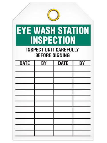 TAG-Eyewash Station INSPECT.