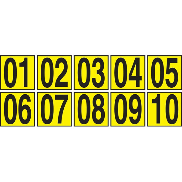 Sequential Number Markers, 3 1/2