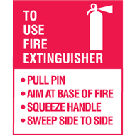 Fire Extinguisher Race And P A S S Procedure Signs Safety Emporium