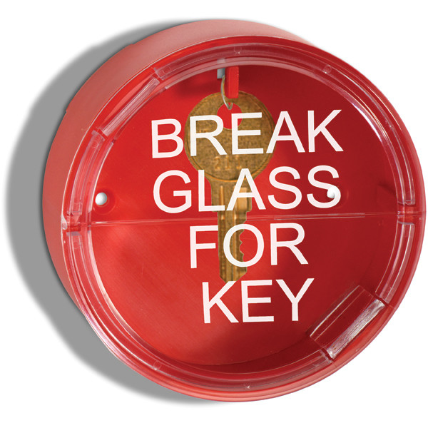 Two Piece Emergency Key Box w/ Breakable Front Window