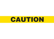 Picture of Printed Warning Floor Tape reading "Caution"in black lettering on yellow background.