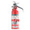 A photograph of a 1.4 pound Amerex Halotron I Fire Extinguisher with vehicle bracket.