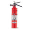 A photograph of a 2.5 pound Amerex Halotron I Fire Extinguisher with vehicle bracket.