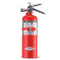 A photograph of a 5 pound Amerex Halotron I Fire Extinguisher with vehicle bracket.
