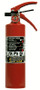 A photo of an Ansul Sentry 2.5 lb dry chemical extinguisher.