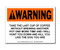 A photograph of a 12030 witty workplace label reading warning take the last cup of coffee....