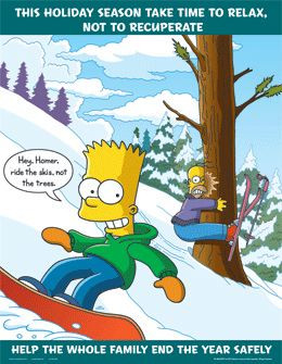 SAFETYPOSTER.COM S1102 Simpsons Safety Poster,Do You Know,ENG 