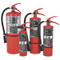 A group photo of the CA03VB, CA07, CA13, and CA25 CleanGuard+ Fire Extinguishers.