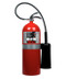 A photo of a 20 lb aluminum shell Ansul Sentry carbon dioxide extinguisher.