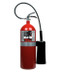 A photo of a 20 lb steel shell Ansul Sentry carbon dioxide extinguisher.