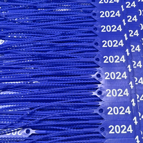 Blue 2024 matted seals.
