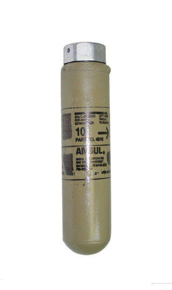 A photo of the model 10 replacement gas cartridge for Ansul Model 10 Red Line extinguishers.