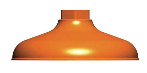 A photograph of an orange AP450-032ORG ABS Plastic Shower Head.