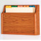 Picture of medium oak 1 pocket file/chart holder.  Files not included.