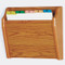 Picture of medium oak tapered, 1 pocket file/chart holder.  Files not included.