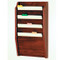 Picture of mahogany 4 pocket file/chart holder.  Files not included.