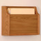 Picture of medium oak extra deep 1 pocket file/chart holder.  Files not included.