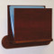 Picture of mahogany privacy, open-end file/chart holder.  Files not included.