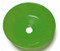 A photograph of a green 100-009GRN-R ABS Plastic Eye/Face Wash Bowl.