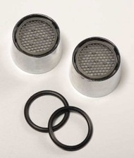 A photograph of a set of AP450-110R Aerator Outlet Heads For G1100 and G1200 Series Eye Washes.
