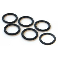 A photograph of six Guardian 400-017-5R Tank Gaskets for G1562 Eye Washes.