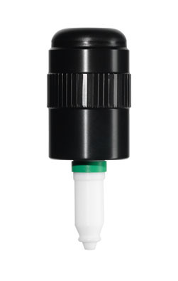 A photograph of a cg-561-04 chem-cap™ replacement plug and control knob, 0-20 mm.
