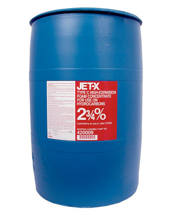 JET-X 2 3/4% High-Expansion Foam Concentrate, 55 gallon (208 liter ...