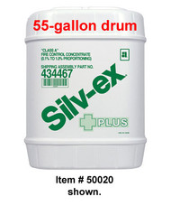 A picture of a 5-gallon container of Ansul Silv-ex Plus.
