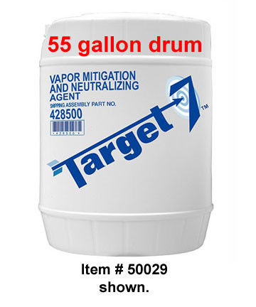 A picture of a 5-gallon (19 liter) pail of TARGET-7® Vapor Mitigation and Neutralizing Agent.