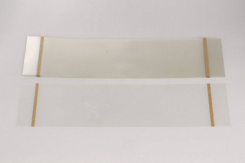 A photograph of a bl-20lcl bullard 20lcl adhesive-edged mylar lens covers for respirator hoods.