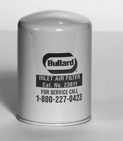 A photograph of a BL-23611 Bullard 23611 medium efficiency inlet filter for fresh air pumps.