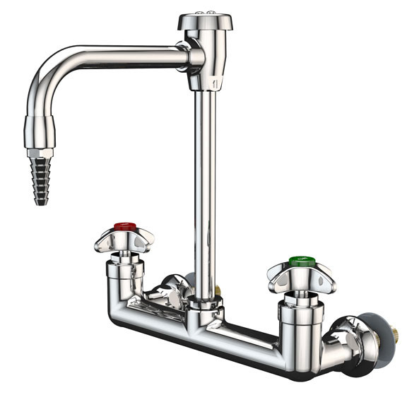 L511, L512, and L514 Series Laboratory Mixing Faucets, Panel Mount on 8"  Centers