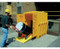 A photograph of a 04326 eagle 4 drum poly storage unit being loaded.